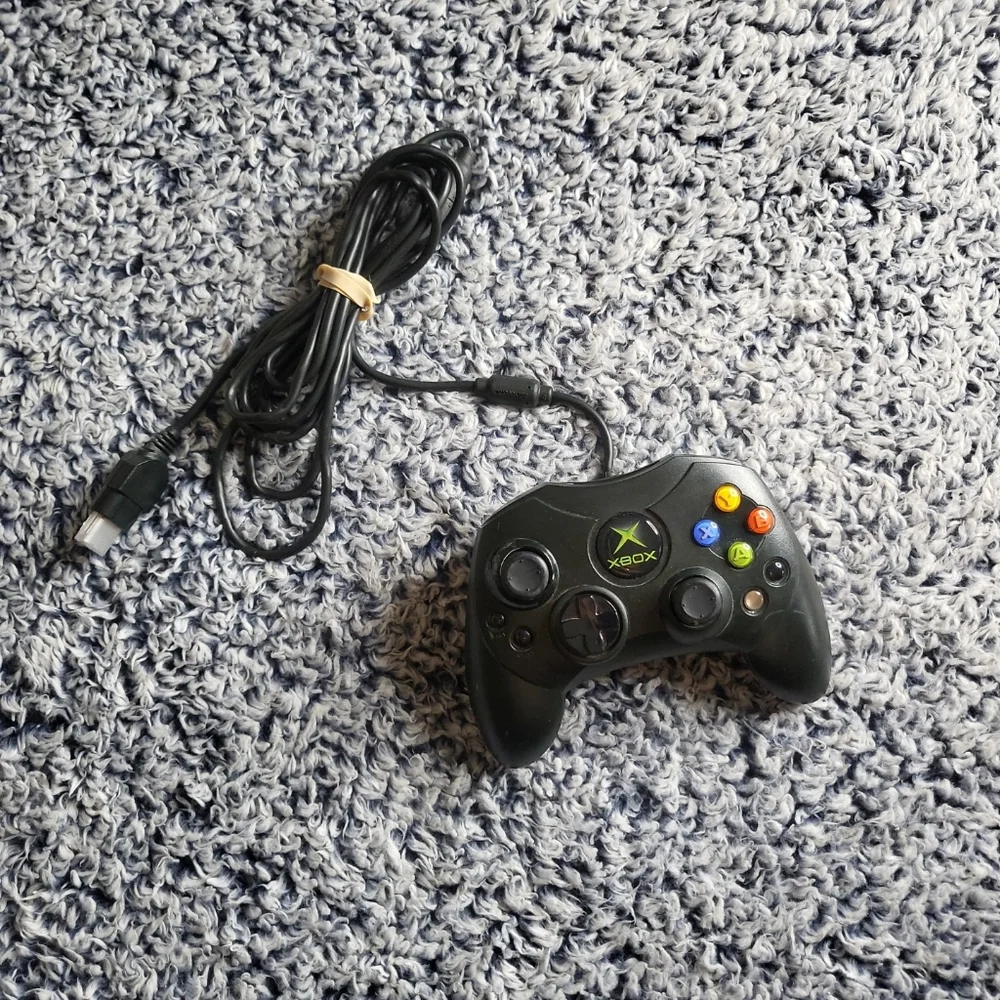 Microsoft X0869873 Xbox Game Controller S w/ Cord - Black